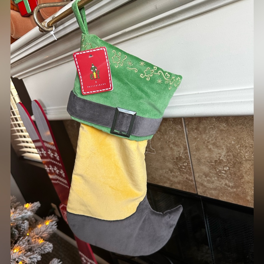 NWT Elf x Pottery Barn Christmas Holiday Stocking. “Buddy the Elf”